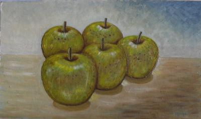 PINTURAS: MANZANAS GOLDEN