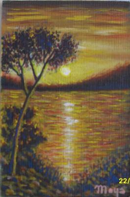 PINTURAS: Puesta Sol n&ordm;1